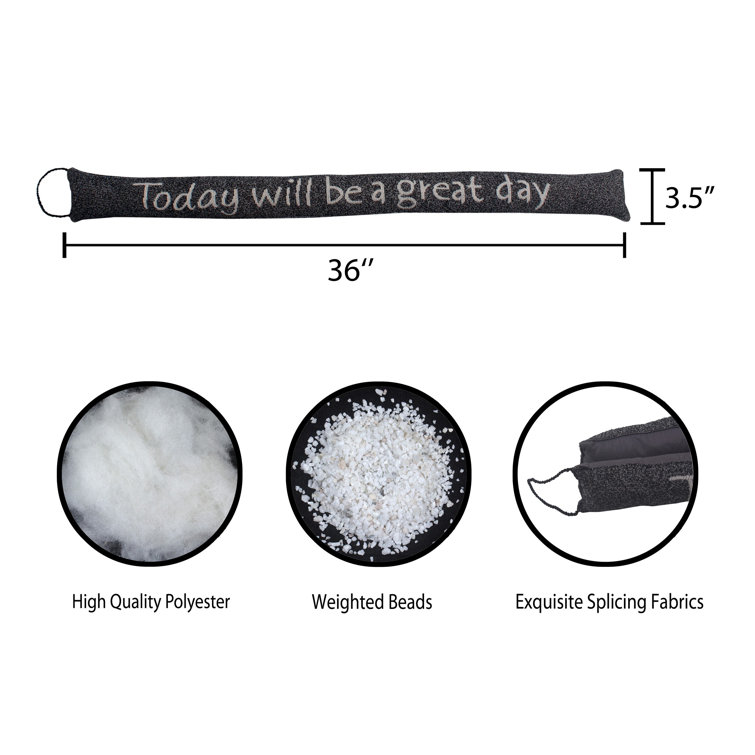 Ess Ess Exports Saying Draft Stopper Fabric Draft Excluder Wayfair